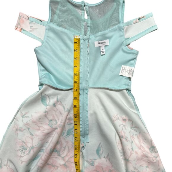 Speechless Kids Blue Floral Dress Size 10 Special Occasion Dressy Formal Party - Picture 3 of 5